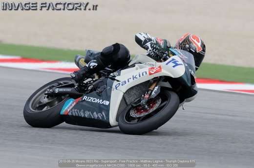 2010-06-26 Misano 0823 Rio - Supersport - Free Practice - Matthieu Lagrive - Triumph Daytona 675